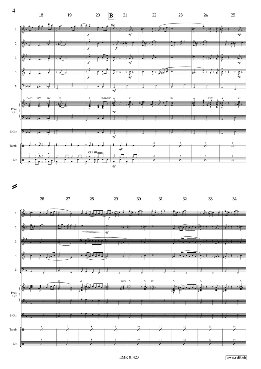 Mountain King Mountain King Woodwind Quintet scores gallery preview page 5