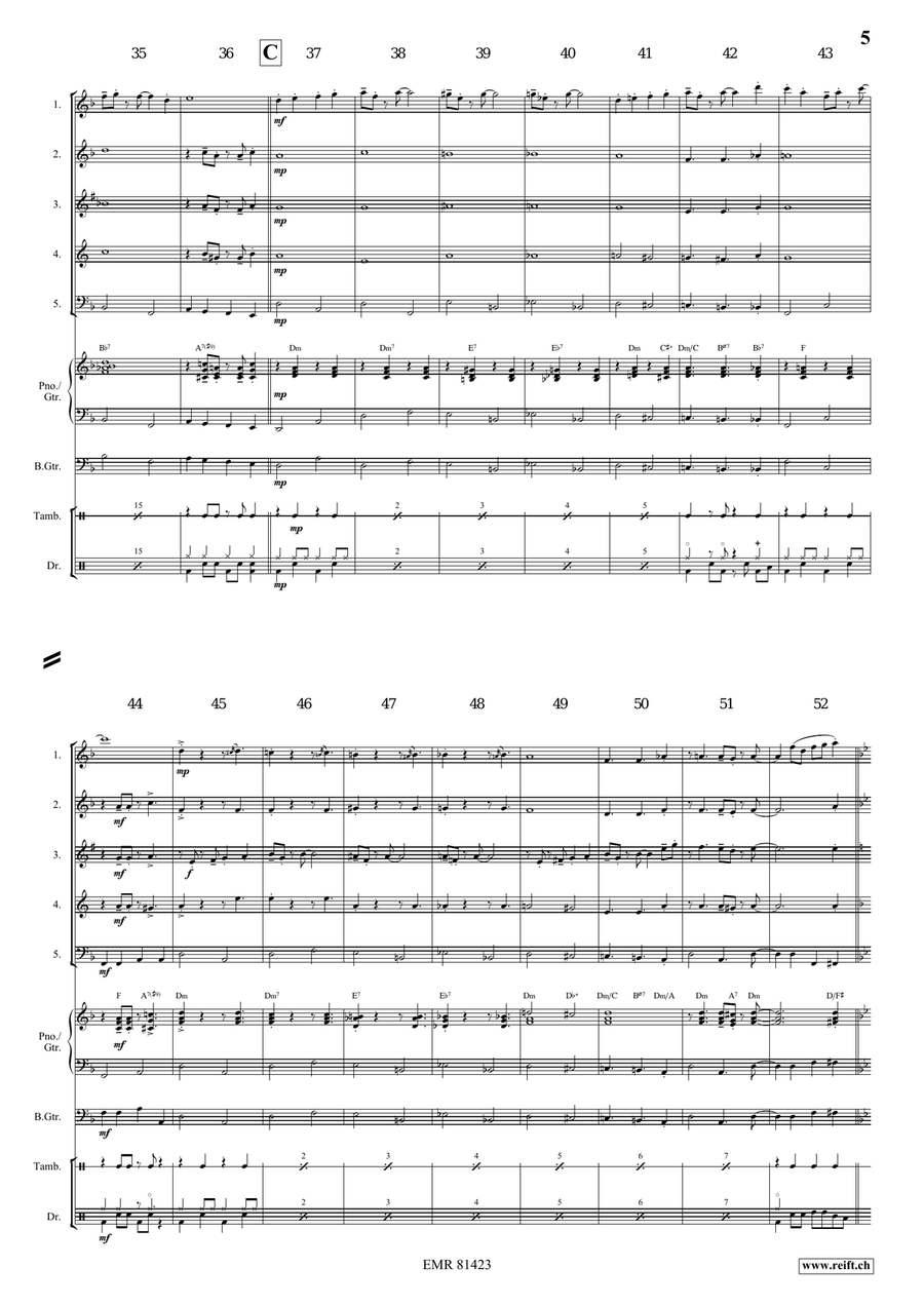 Mountain King Mountain King Woodwind Quintet scores gallery preview page 6