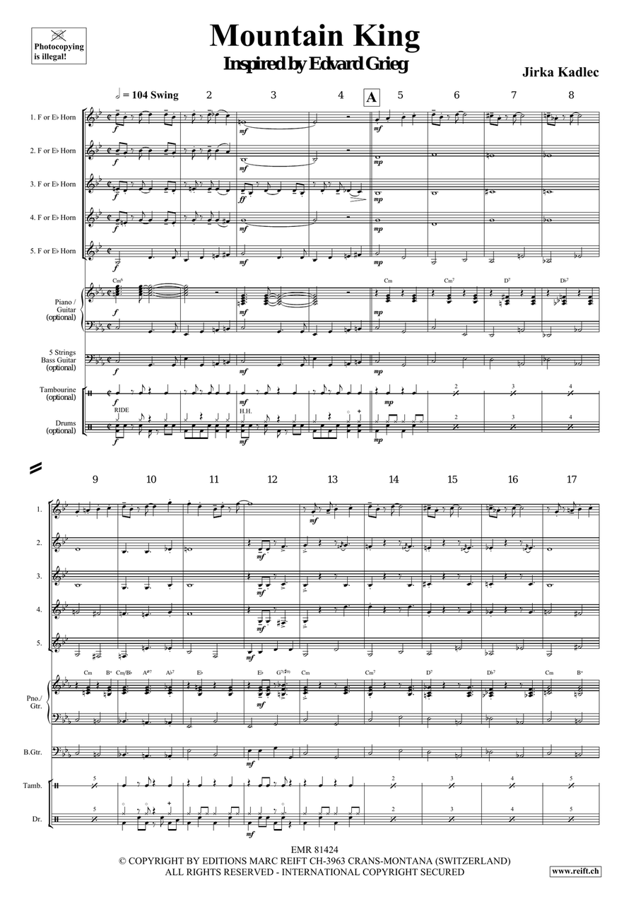 Mountain King Mountain King Horn scores gallery preview page 4