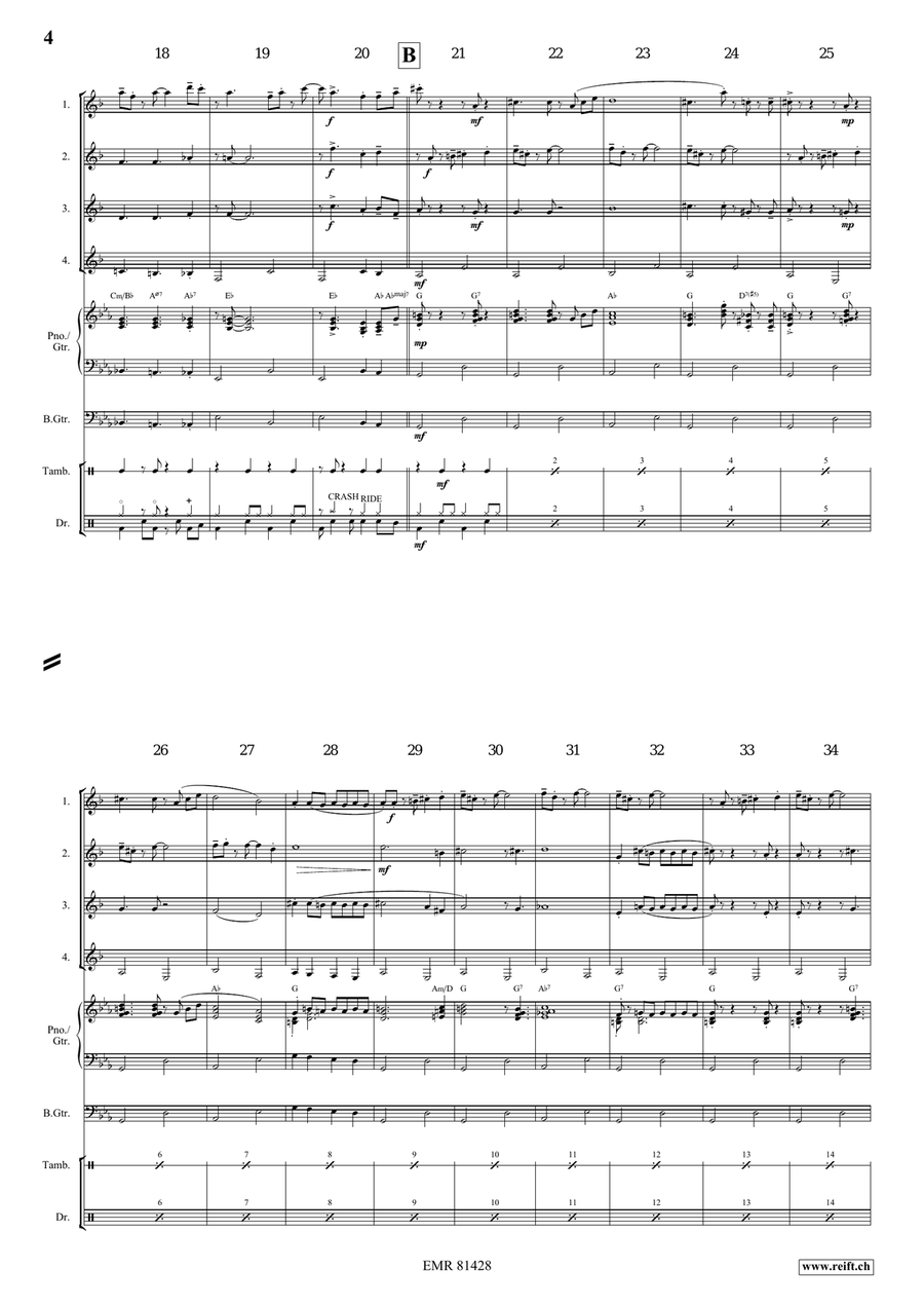 Mountain King Mountain King Clarinet Quartet scores gallery preview page 5
