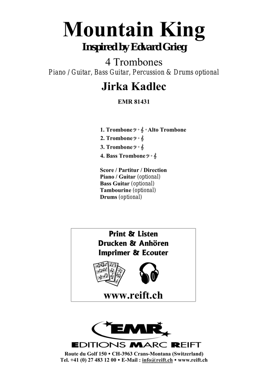 Mountain King Mountain King Trombone Quartet scores gallery preview page 2
