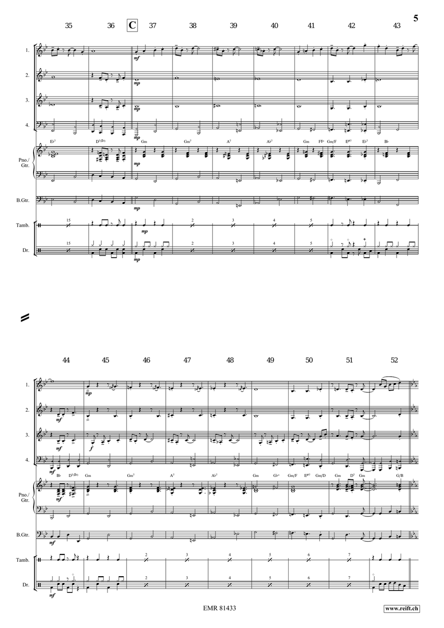 Mountain King Mountain King Brass Quartet scores gallery preview page 6