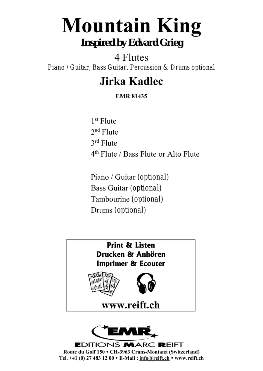 Mountain King Mountain King Flute Quartet scores gallery preview page 2