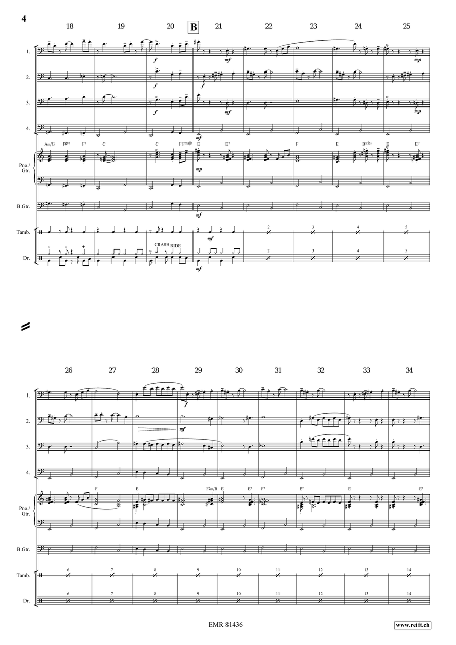 Mountain King Mountain King Bassoon Quartet scores gallery preview page 5