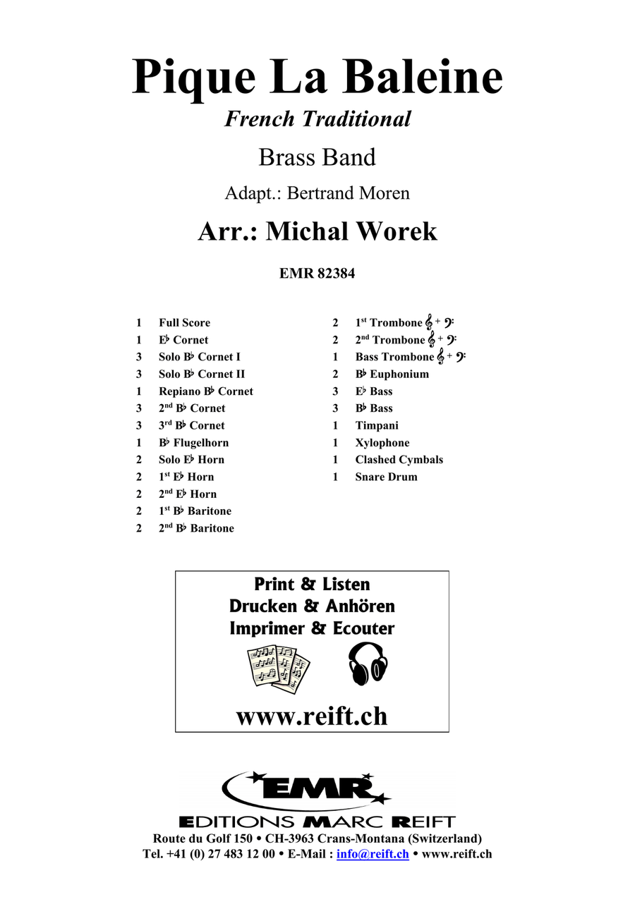 Pique La Baleine Pique La Baleine Brass Band scores gallery preview page 2
