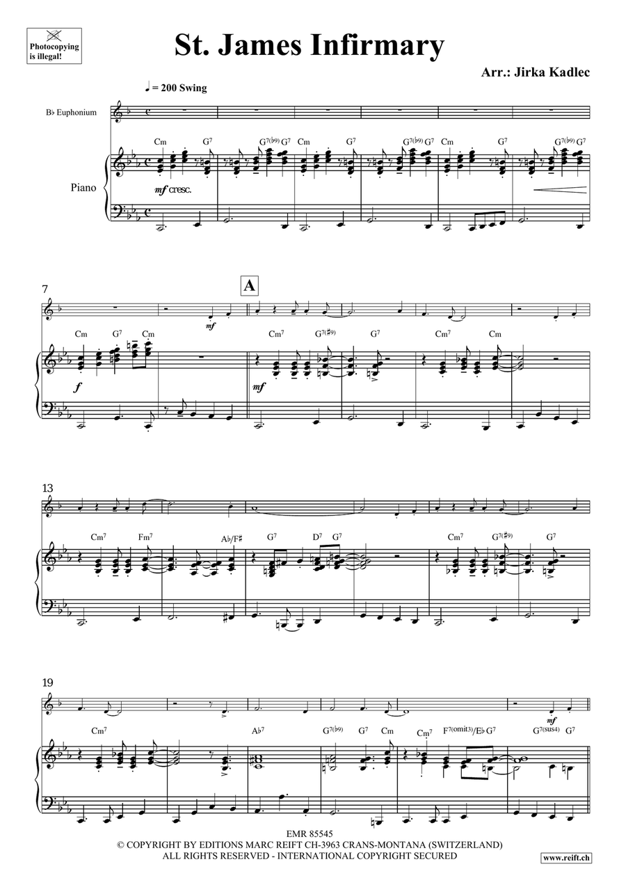 St. James Infirmary St. James Infirmary Euphonium scores gallery preview page 4