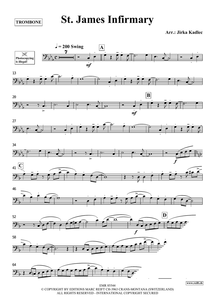 St. James Infirmary St. James Infirmary Piano Accompaniment scores gallery preview page 3