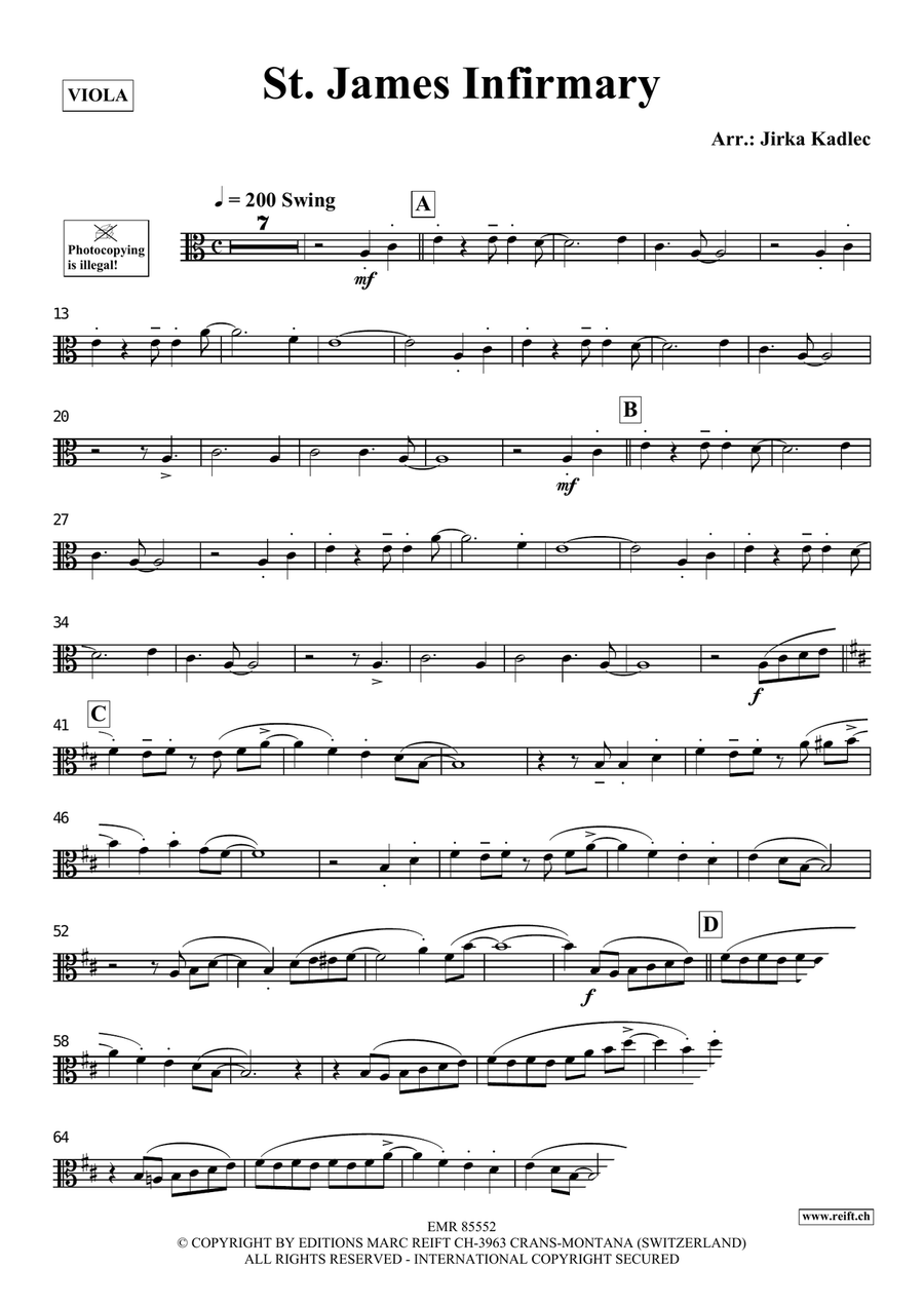 St. James Infirmary St. James Infirmary Piano Accompaniment scores gallery preview page 3