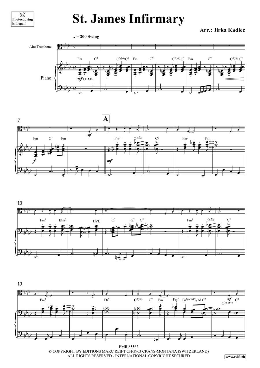 St. James Infirmary St. James Infirmary Piano Accompaniment scores gallery preview page 4