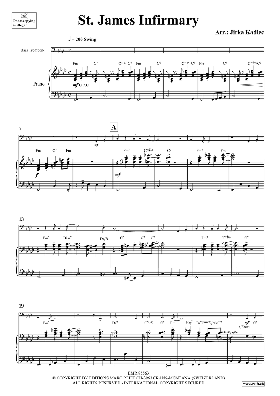 St. James Infirmary St. James Infirmary Bass Trombone scores gallery preview page 4