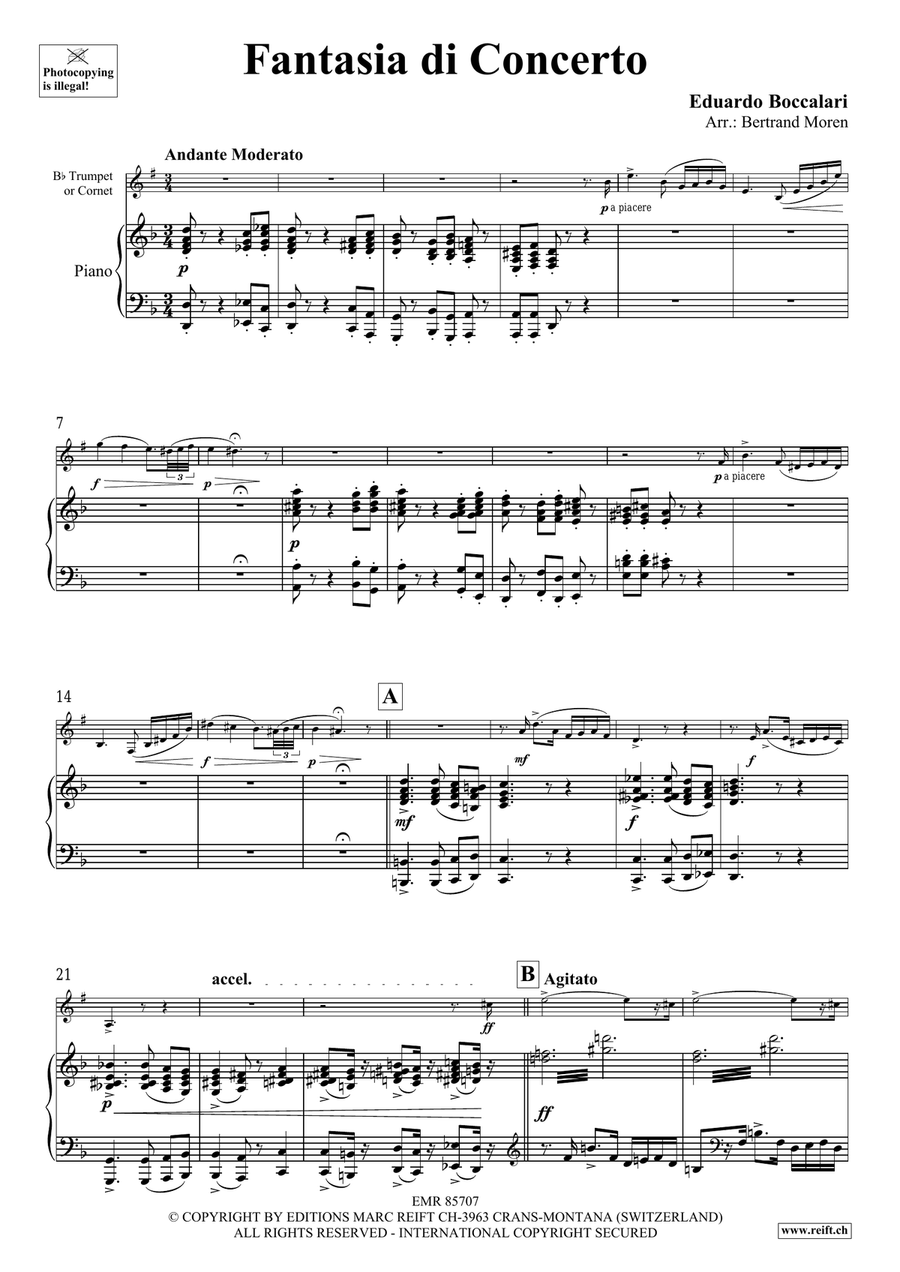Fantasia di Concerto Fantasia di Concerto Cornet scores gallery preview page 4