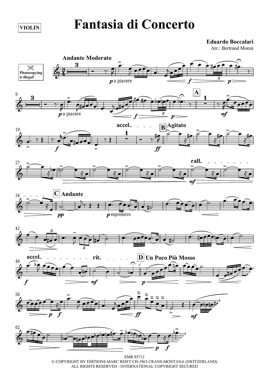 Fantasia di Concerto Fantasia di Concerto Violin Solo scores gallery preview page 3