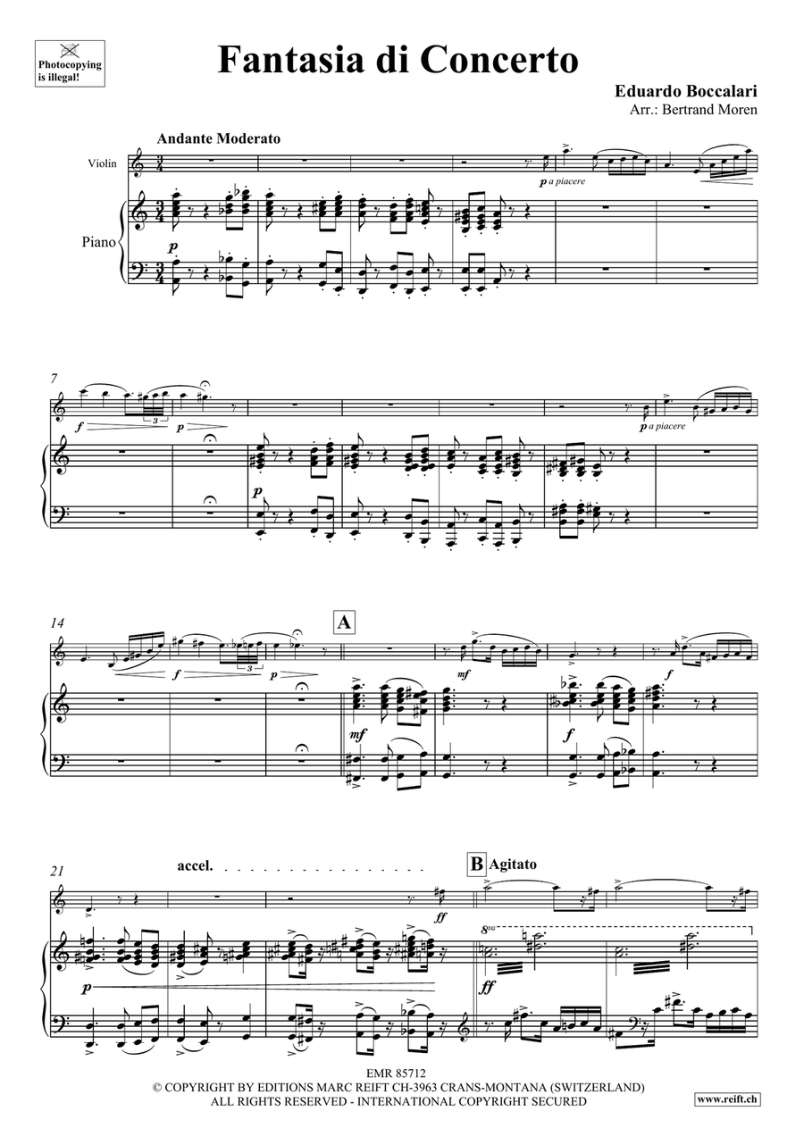 Fantasia di Concerto Fantasia di Concerto Violin Solo scores gallery preview page 4