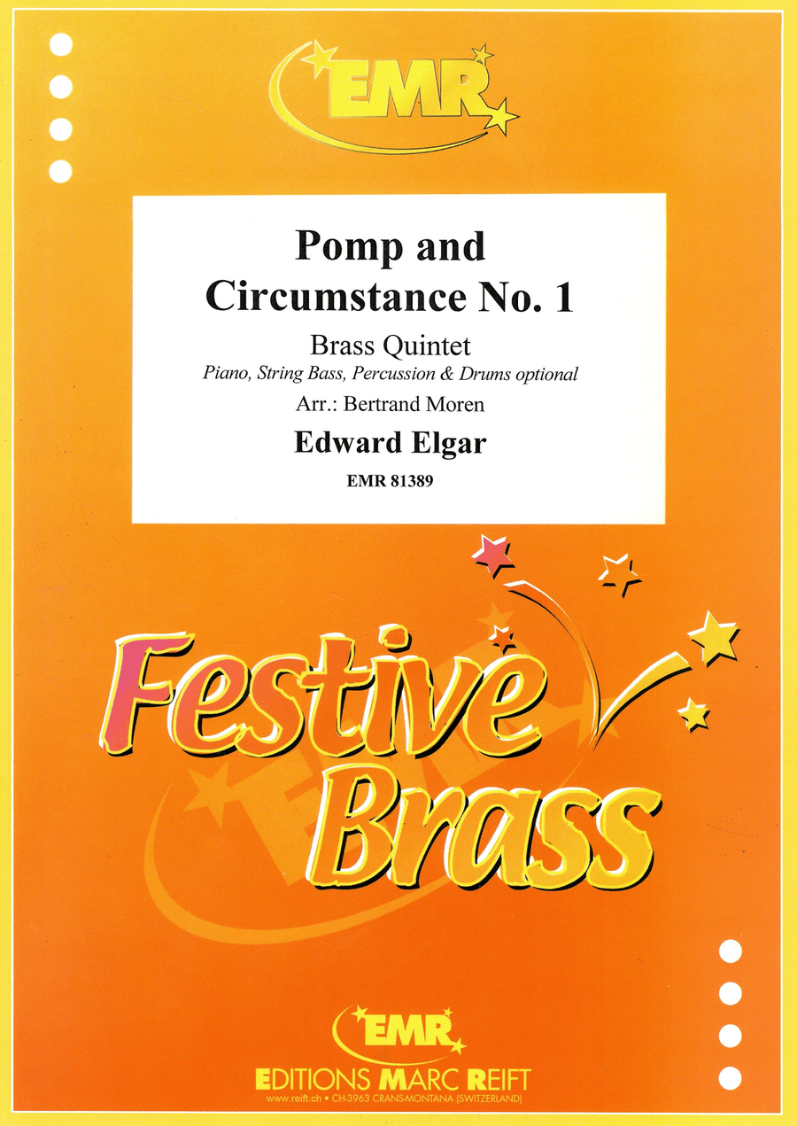 Pomp and Circumstance No. 1 Brass Quintet scores gallery preview page 1