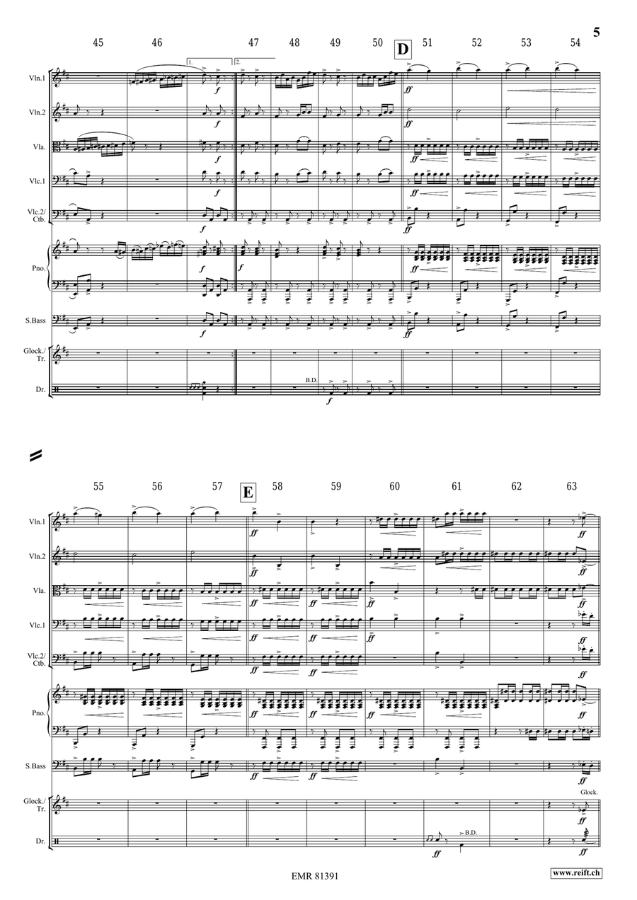 Pomp and Circumstance No. 1 String Orchestra scores gallery preview page 5