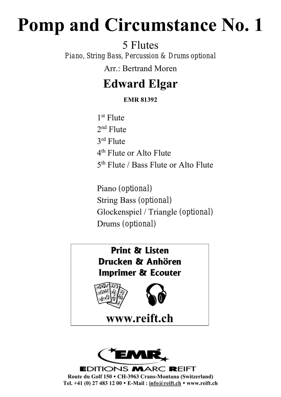 Pomp and Circumstance No. 1 Flute scores gallery preview page 2