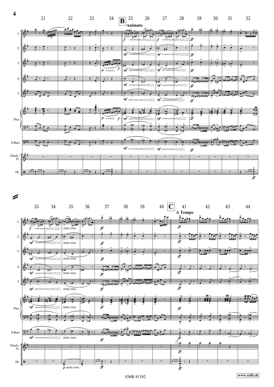Pomp and Circumstance No. 1 Flute scores gallery preview page 4