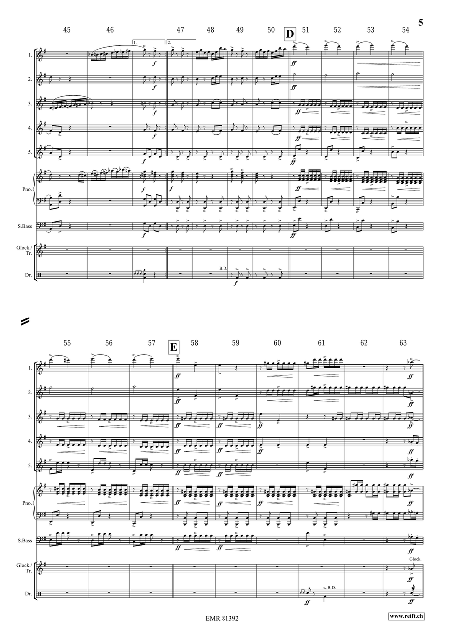 Pomp and Circumstance No. 1 Flute scores gallery preview page 5