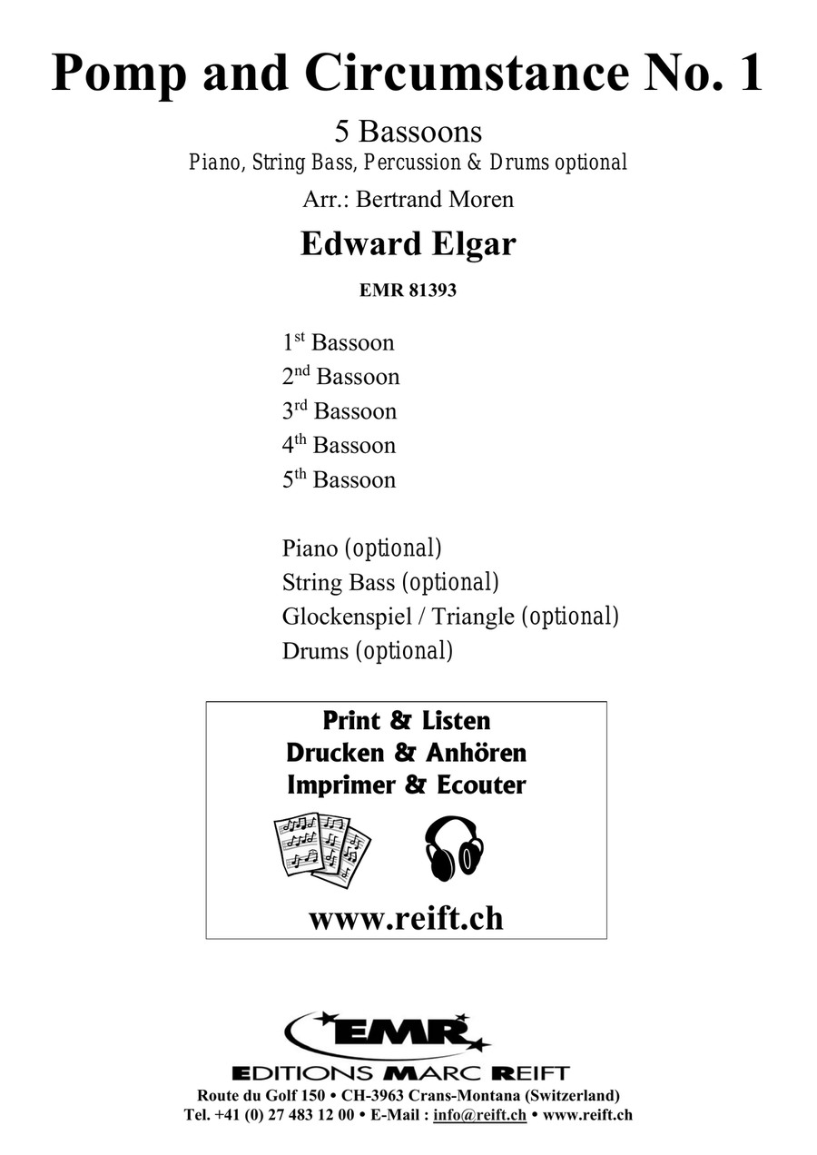 Pomp and Circumstance No. 1 Bassoon scores gallery preview page 2