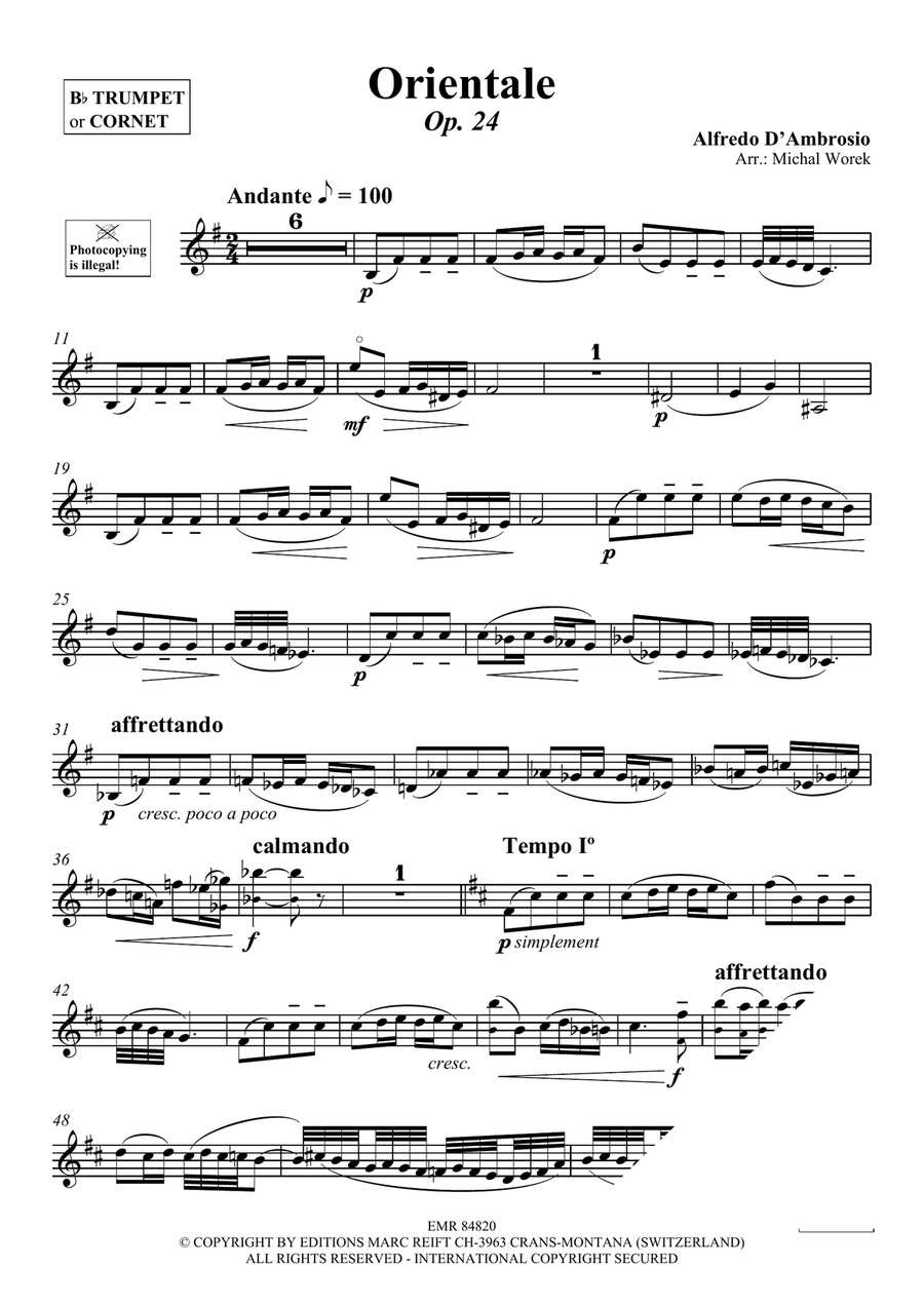 Orientale Orientale Cornet scores gallery preview page 3