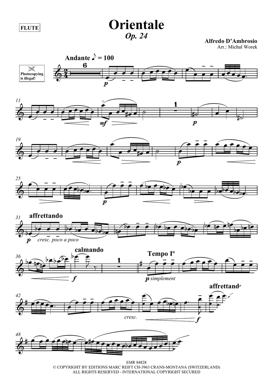 Orientale Orientale Flute Solo scores gallery preview page 3