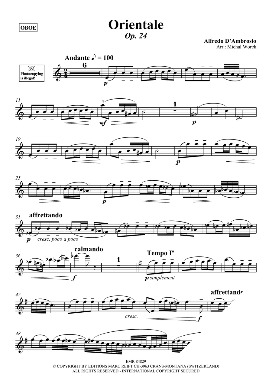 Orientale Orientale Piano Accompaniment scores gallery preview page 3