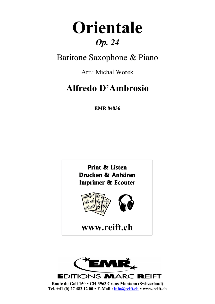 Orientale Orientale Baritone Saxophone scores gallery preview page 2