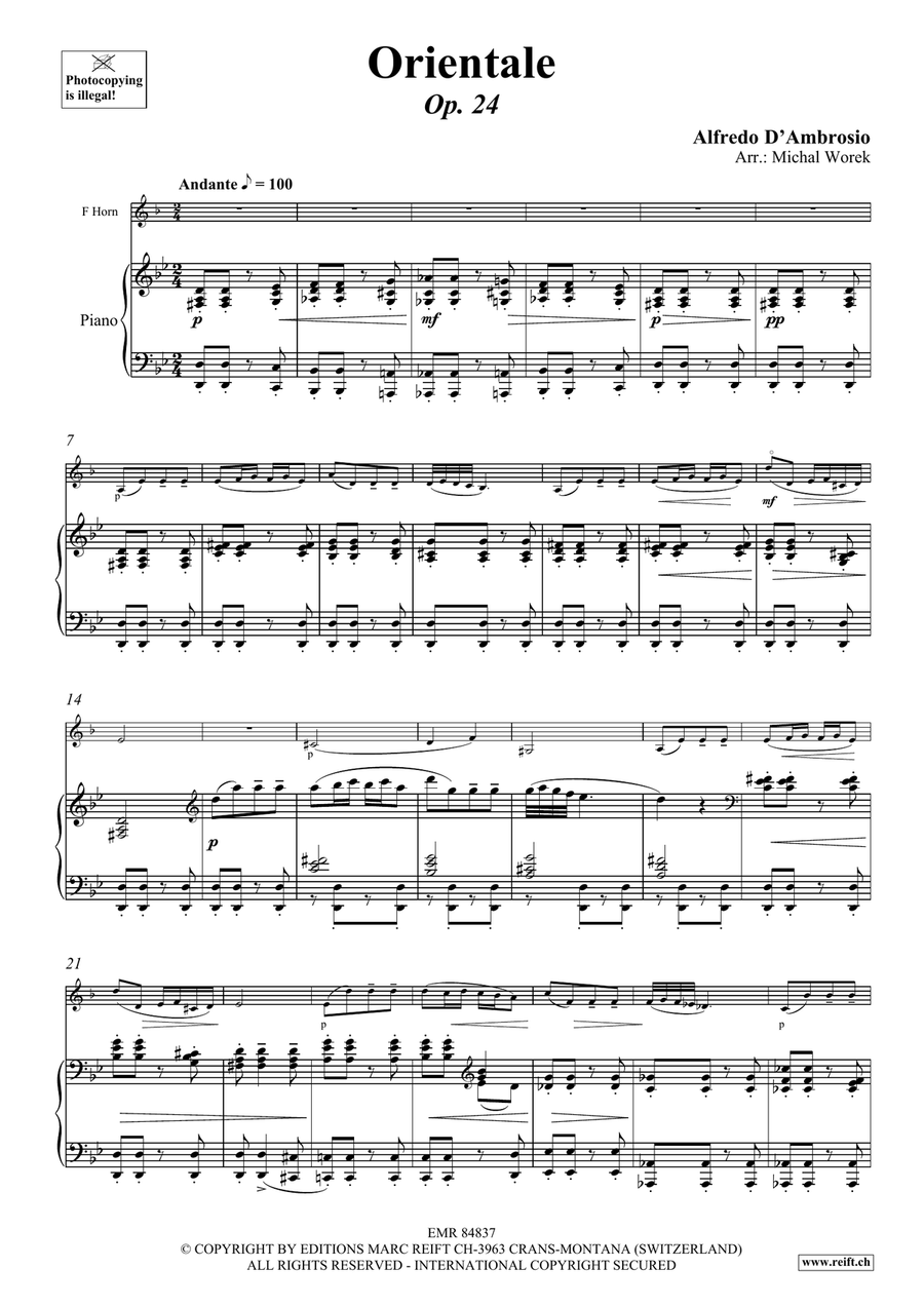 Orientale Orientale Horn scores gallery preview page 4