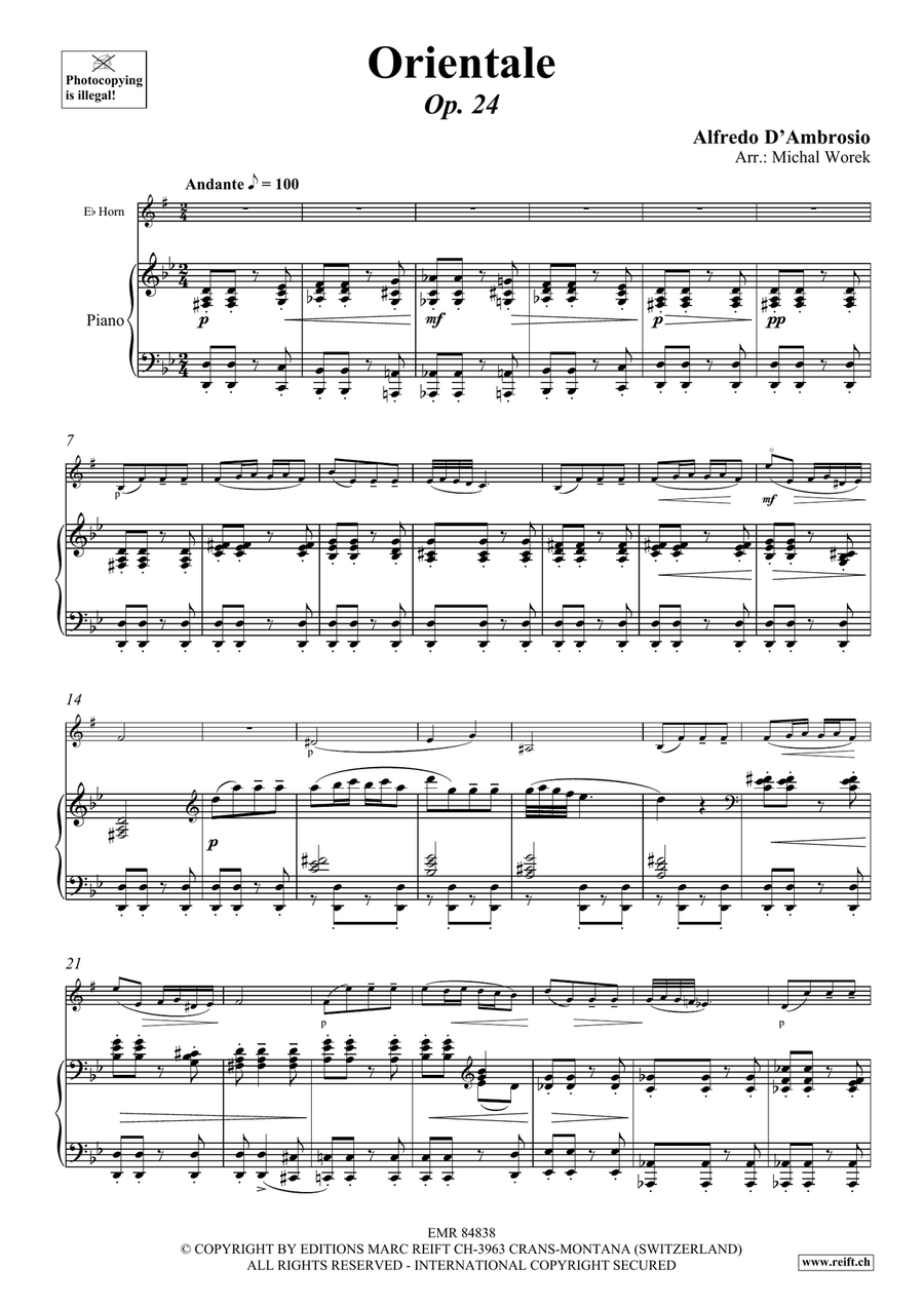 Orientale Orientale Horn scores gallery preview page 4