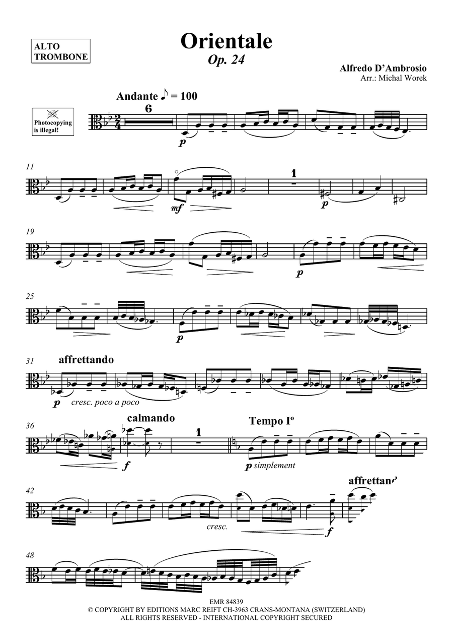 Orientale Orientale Piano Accompaniment scores gallery preview page 3