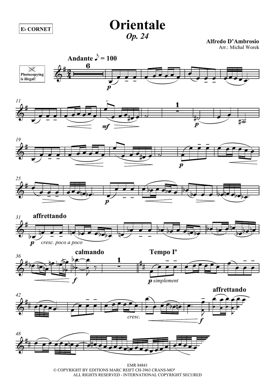 Orientale Orientale Cornet scores gallery preview page 3
