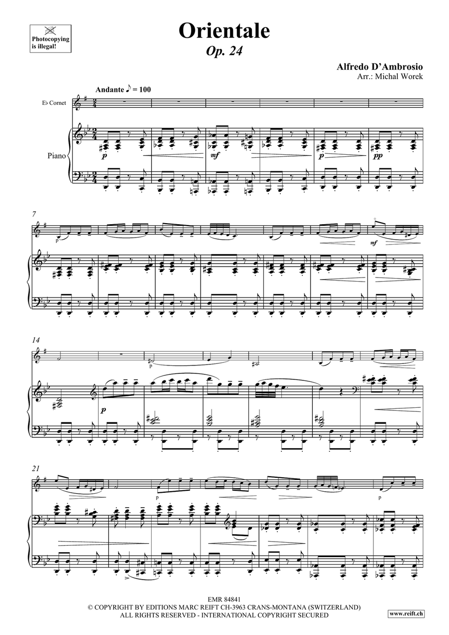 Orientale Orientale Cornet scores gallery preview page 4