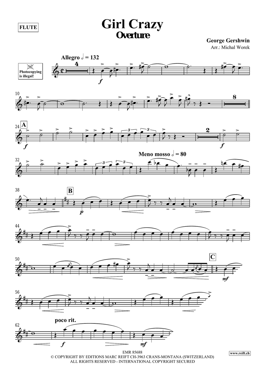 Girl Crazy Girl Crazy Flute Solo scores gallery preview page 3