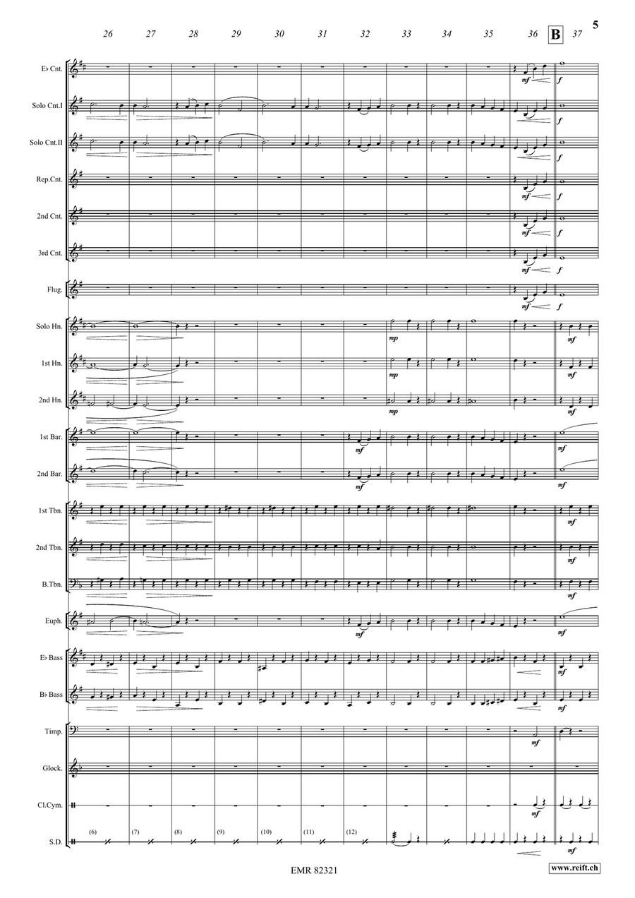 Hevenu Shalom Aleichem Hevenu Shalom Aleichem Brass Band scores gallery preview page 6