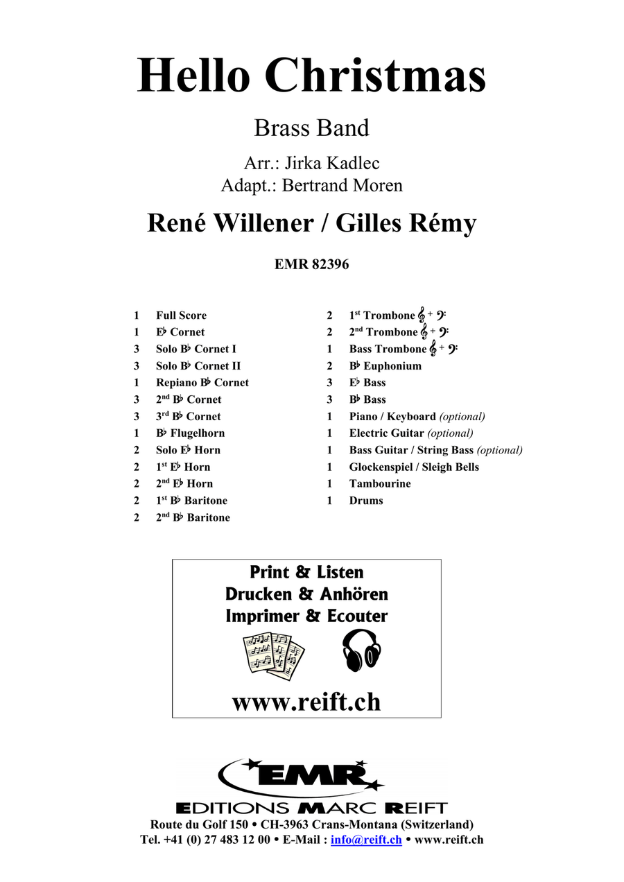 Hello Christmas Hello Christmas Brass Band scores gallery preview page 2