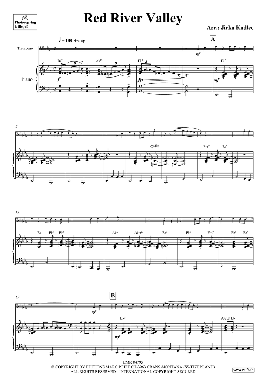 Red River Valley Red River Valley Piano Accompaniment scores gallery preview page 4