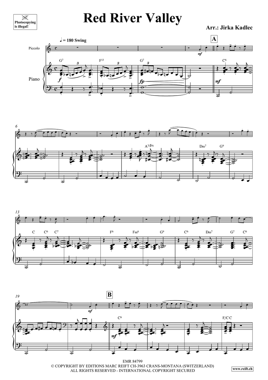 Red River Valley Red River Valley Piccolo scores gallery preview page 4