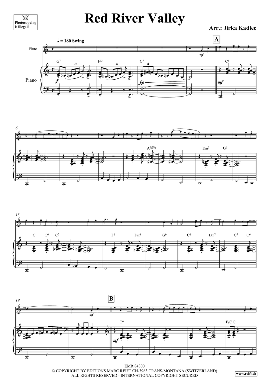 Red River Valley Red River Valley Flute Solo scores gallery preview page 4
