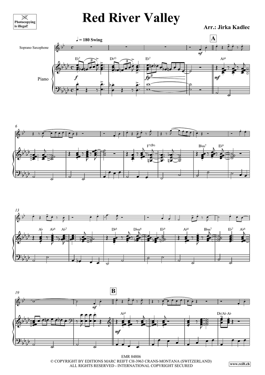 Red River Valley Red River Valley Soprano Saxophone scores gallery preview page 4