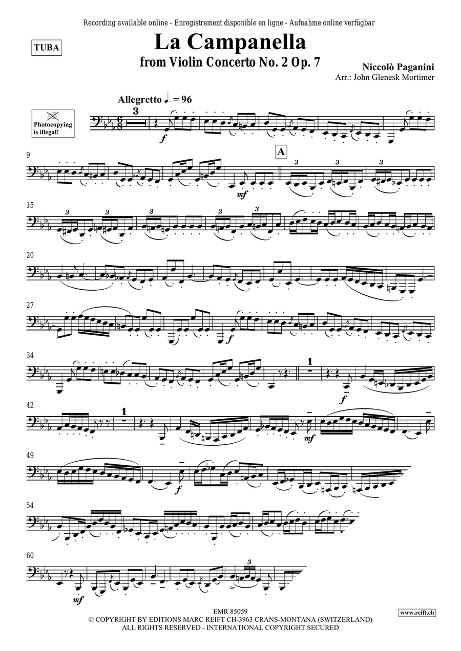 La Campanella La Campanella Tuba scores gallery preview page 3