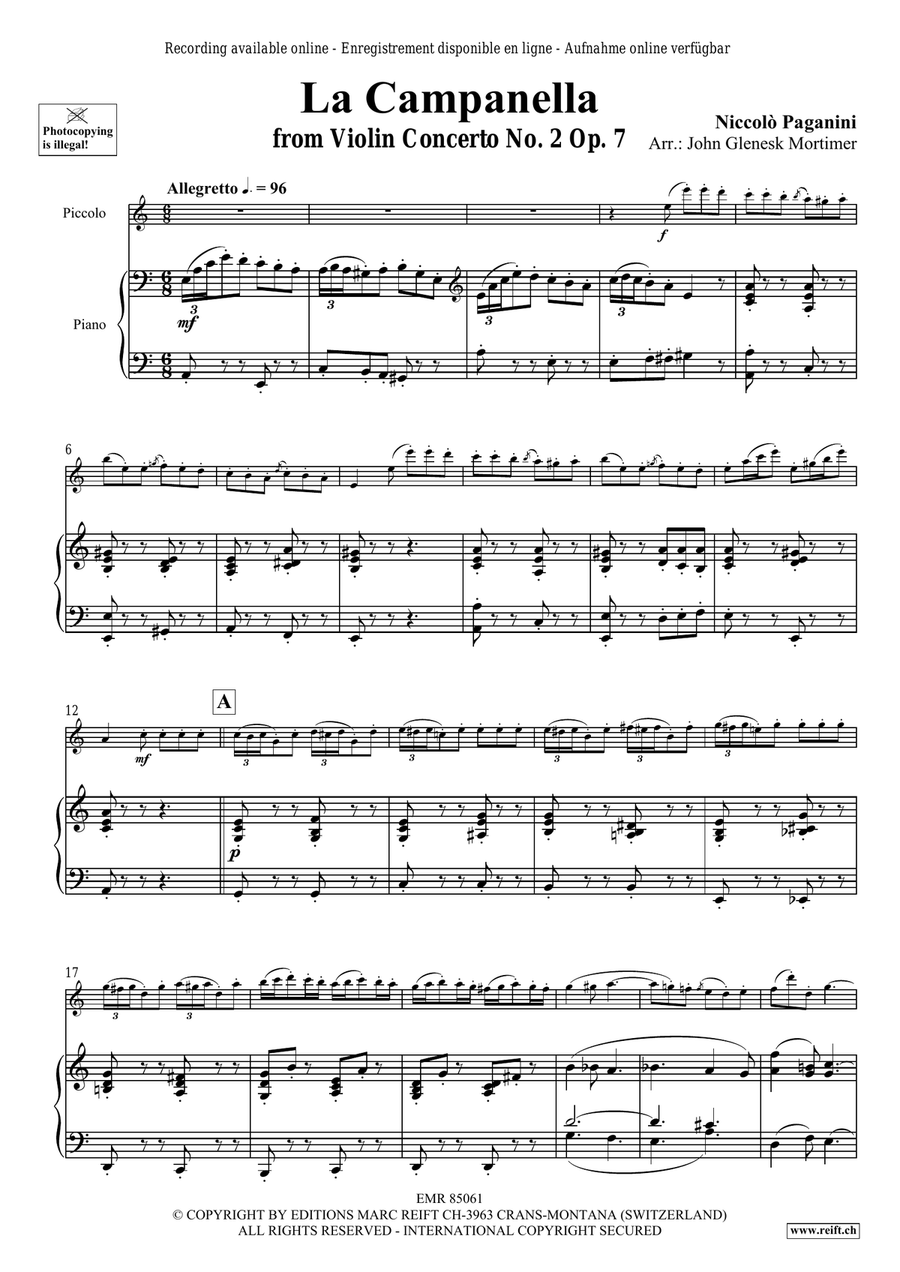La Campanella Piccolo scores gallery preview page 4