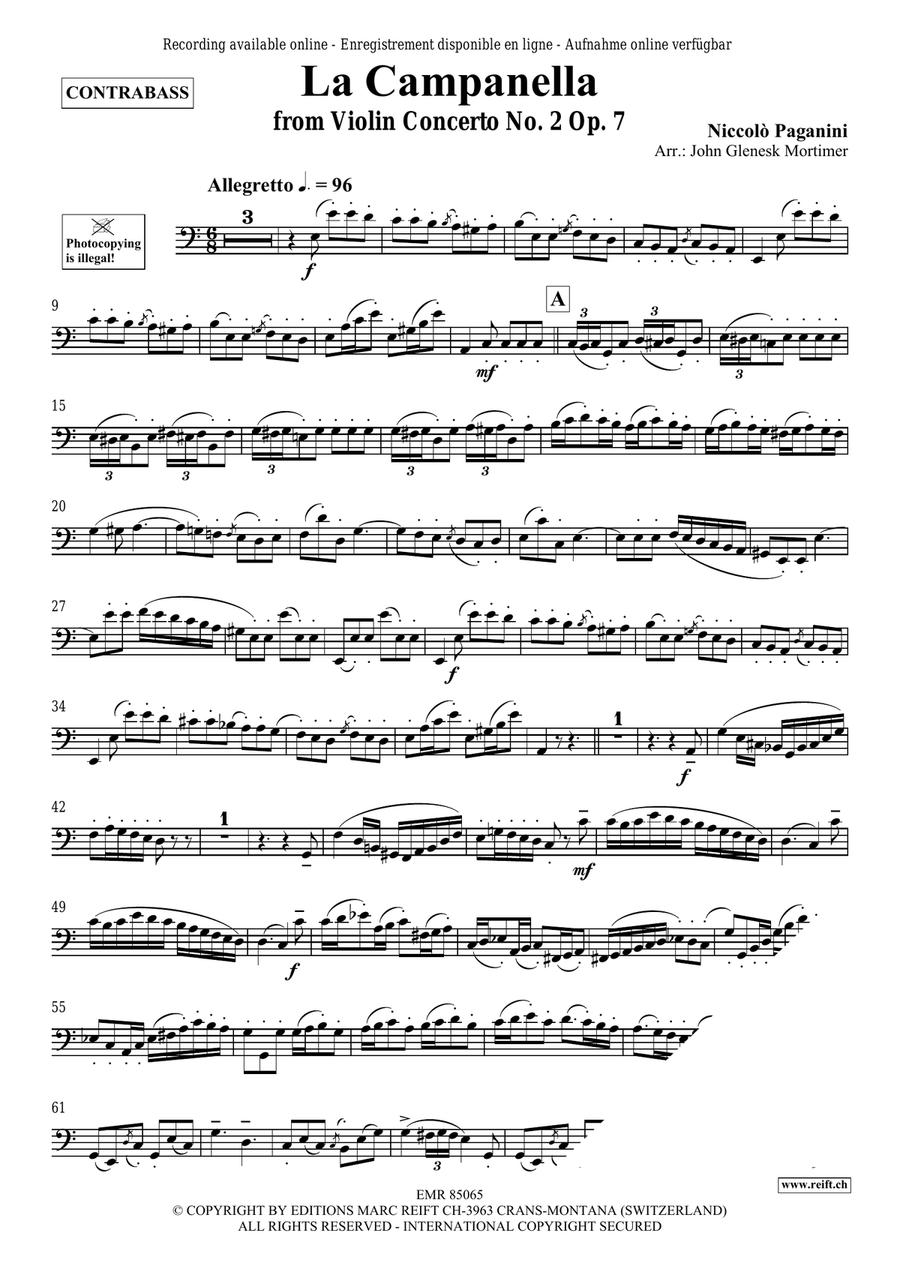 La Campanella La Campanella Double Bass scores gallery preview page 3