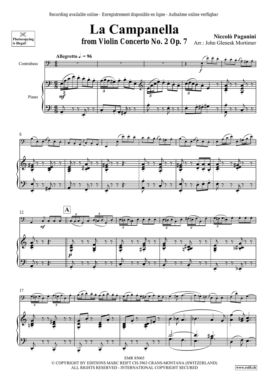 La Campanella La Campanella Double Bass scores gallery preview page 4