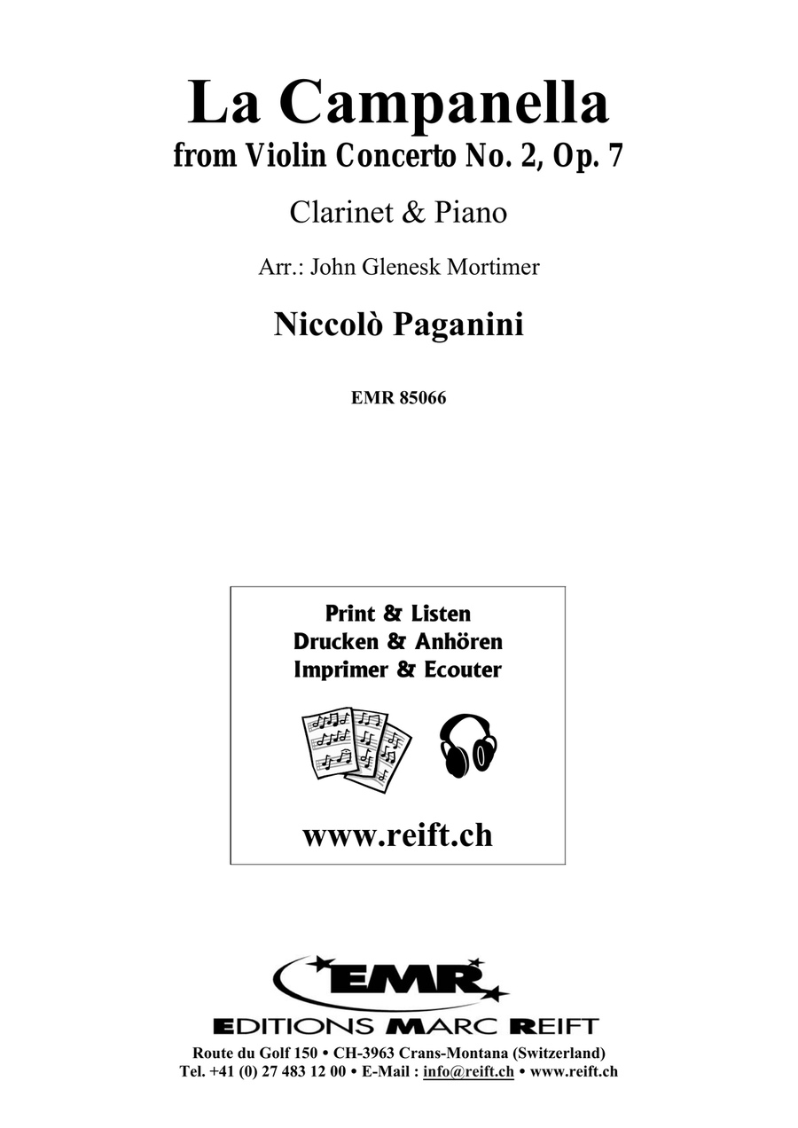 La Campanella La Campanella Clarinet Solo scores gallery preview page 2