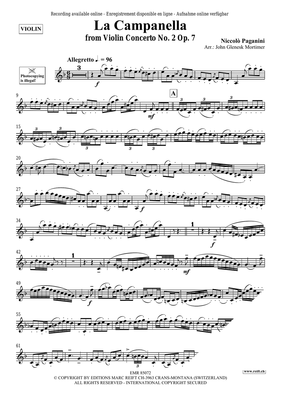 La Campanella La Campanella Violin Solo scores gallery preview page 3