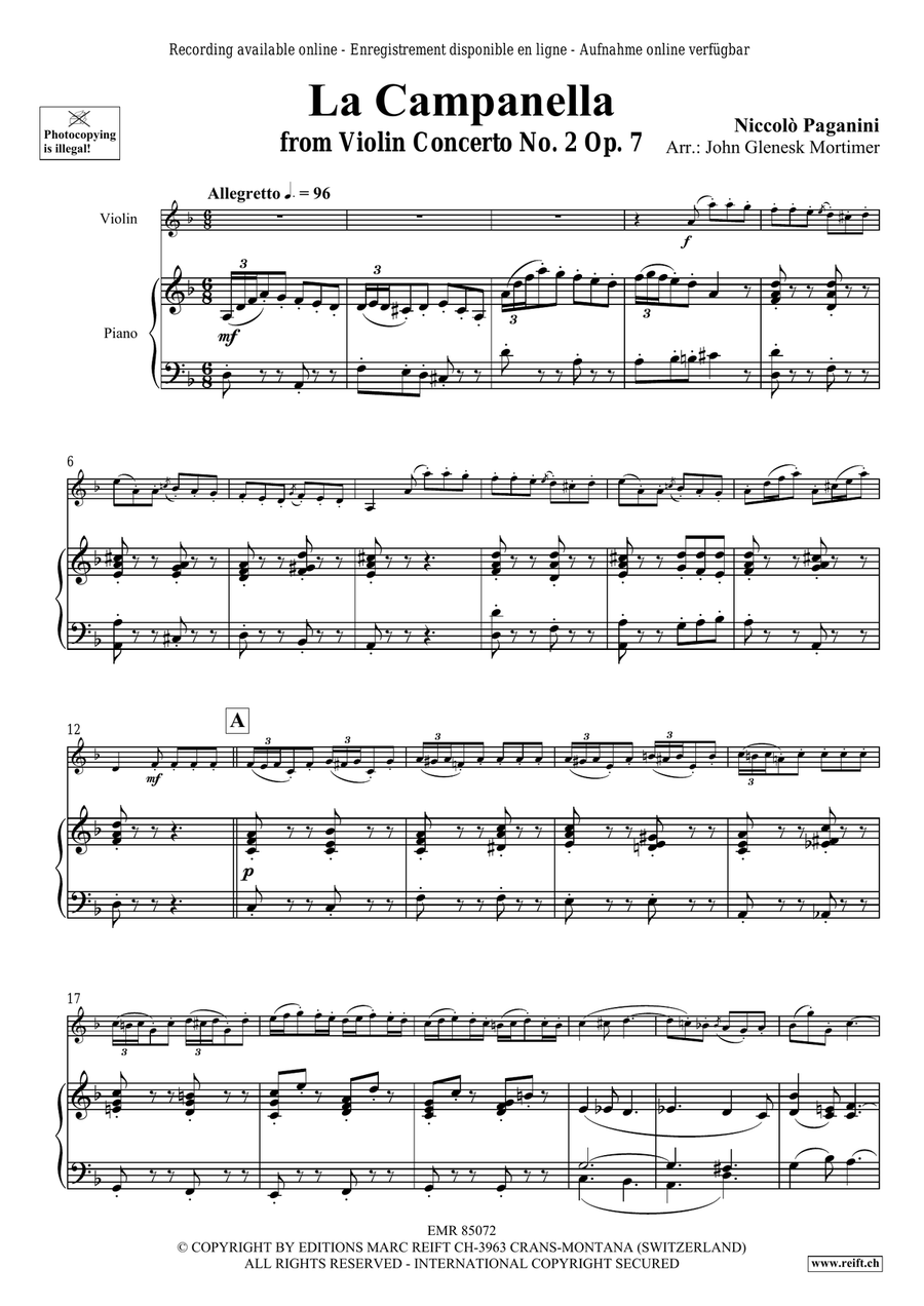 La Campanella La Campanella Violin Solo scores gallery preview page 4
