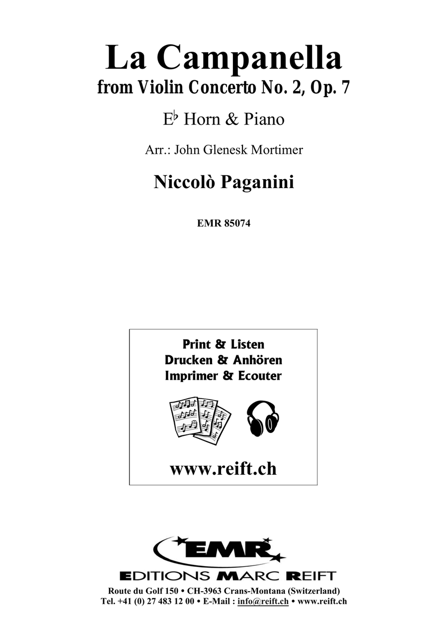 La Campanella La Campanella Horn scores gallery preview page 2
