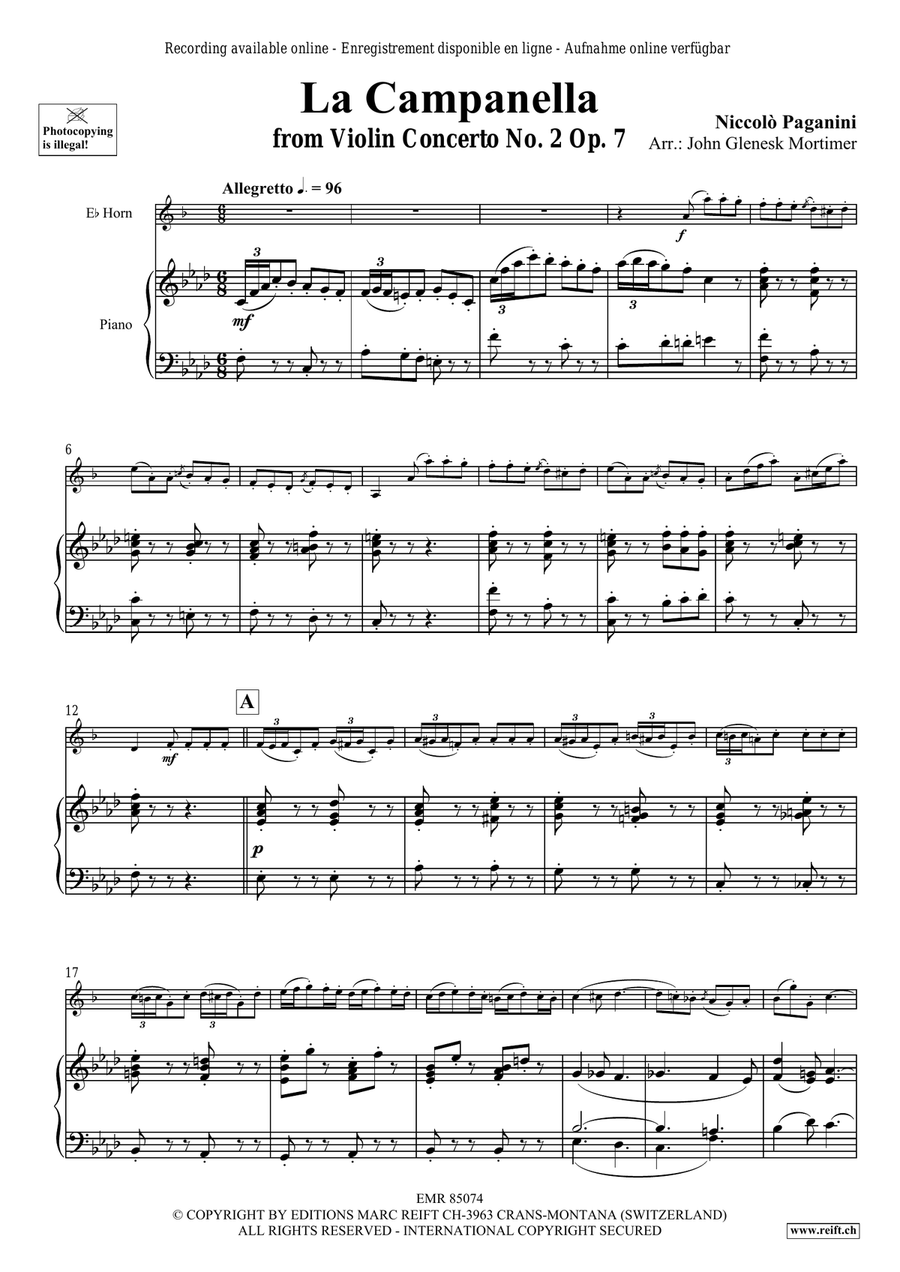 La Campanella La Campanella Horn scores gallery preview page 4