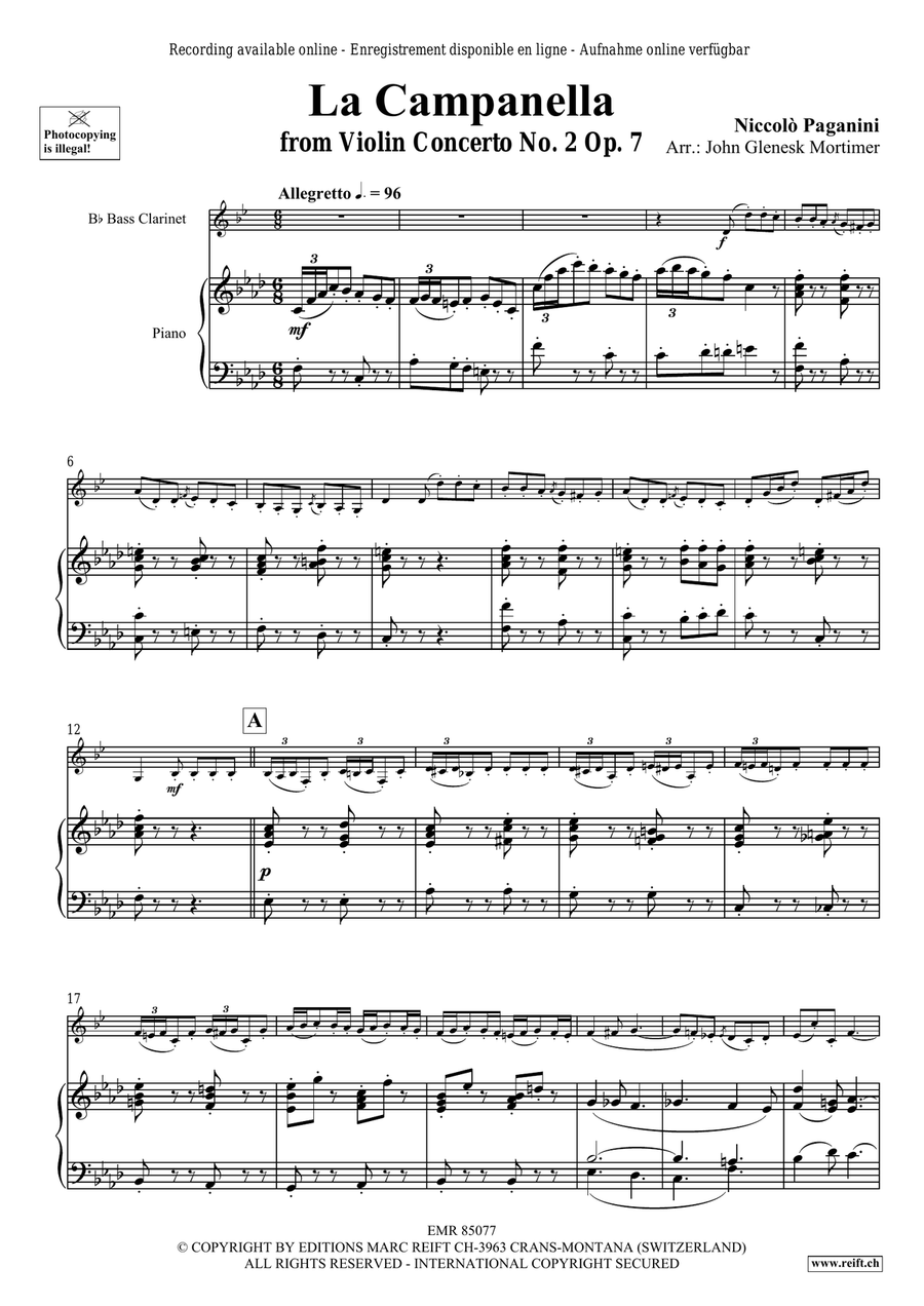 La Campanella La Campanella Bass Clarinet scores gallery preview page 4