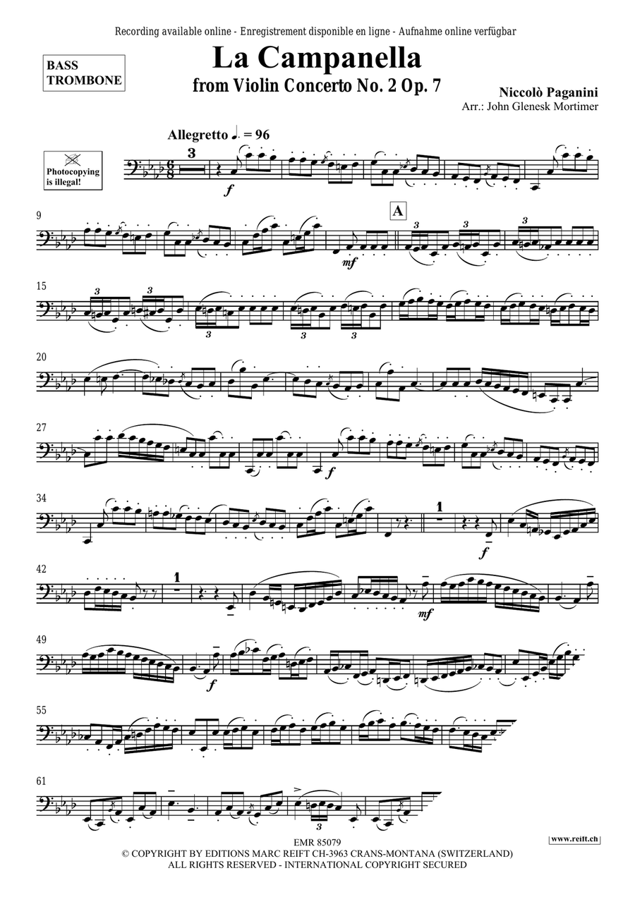 La Campanella La Campanella Bass Trombone scores gallery preview page 3
